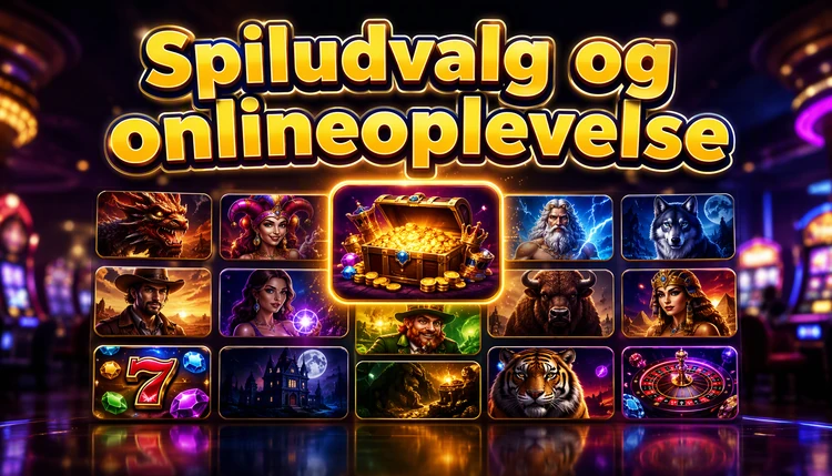 Spiludvalg og onlineoplevelse